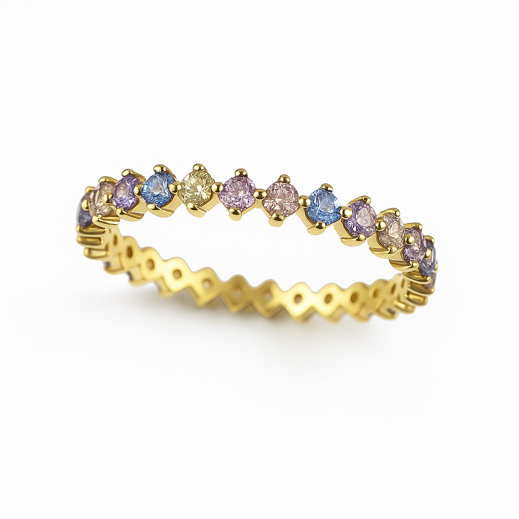 Anel Eternity Multicolor