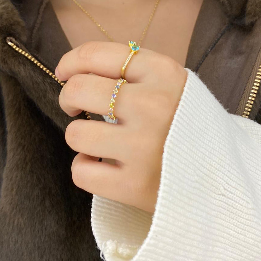 Anel Eternity Multicolor